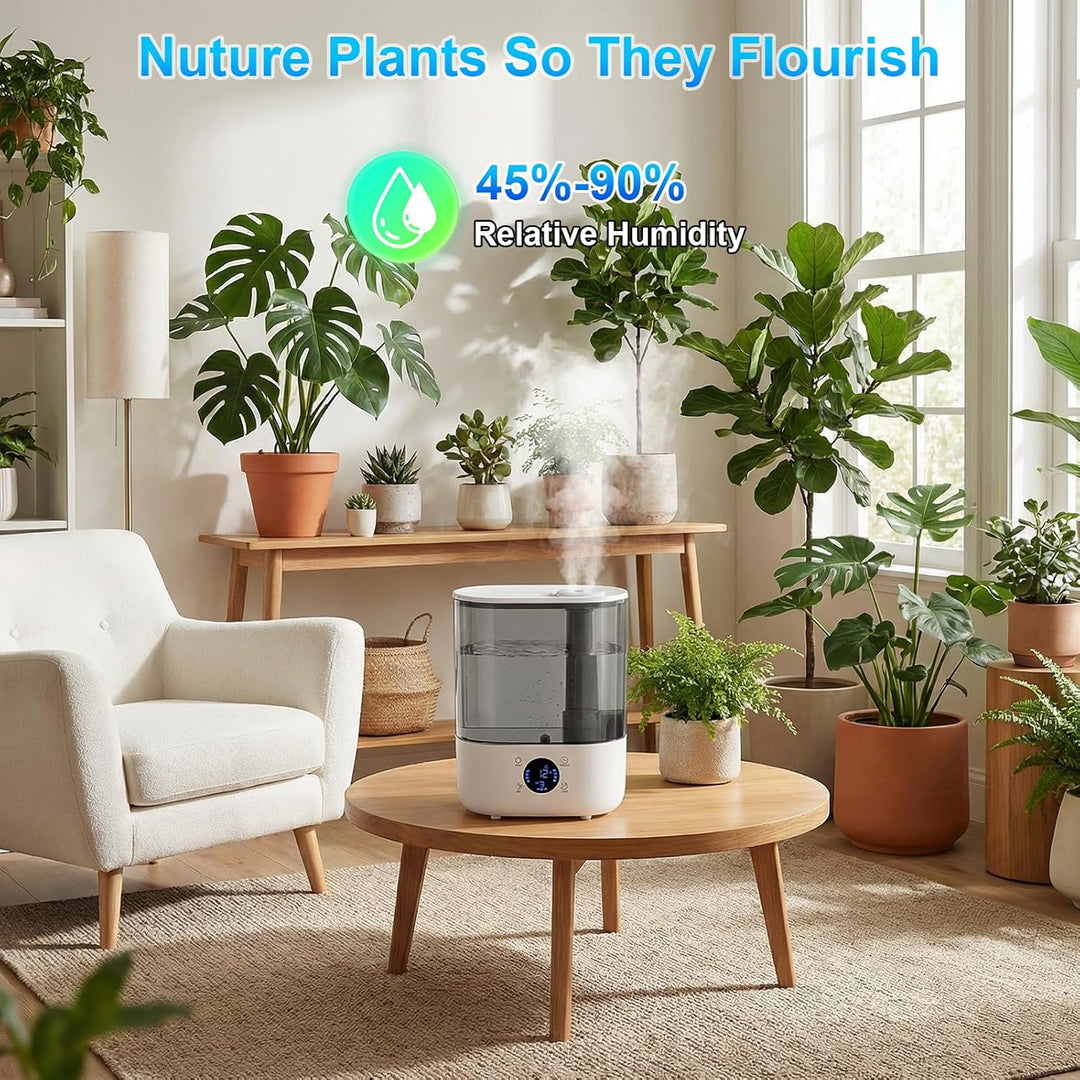 Luftbefeuchter für Räume 5.5L,GuKKK Luftbefeuchter Schlafzimmer Top-Fill, 28dB Leise Air Humidifier