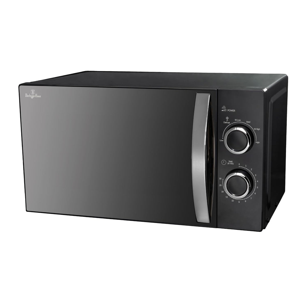 Berlinger Haus Mikrowellenherd 20 l | Black Rose Collection mit 700 W Leistung | 6 Stufen | Edelstah