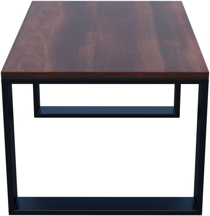 AKKE Couchtisch Wohnzimmertisch Beistelltisch Tisch Für Wohnzimmer Walnuss 100 x 60 x 55 L:100cm x B