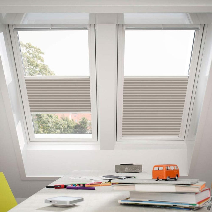 Orignal VELUX Plissee / Faltstore FHL MK06 1259S / Bedienart : Manuell / Farbe : Uni Sand / Fensterg