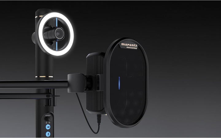 Marantz Professional Turret - Komplettes Podcast System mit Full HD Webcam, USB-Kondensatormikrofon