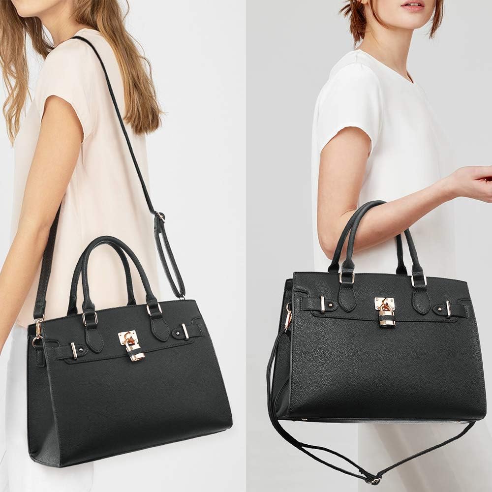 Dasein Women Handbags and Purses Ladies Shoulder Bag Top Handle Satchel Tote Work Bag with Matching