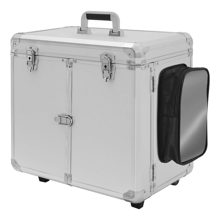 46 x 29 x 42 cm Fusspflegekoffer tragbarer Werkzeugkoffer mobiler Fusspflegekoffer mit Rollen und Sc