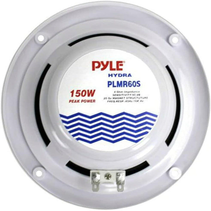 2 PYLE PLMR60S 18 cm 180 mm silber doppelkonus lautsprecher wasserdicht meer pool boot hotel restaur