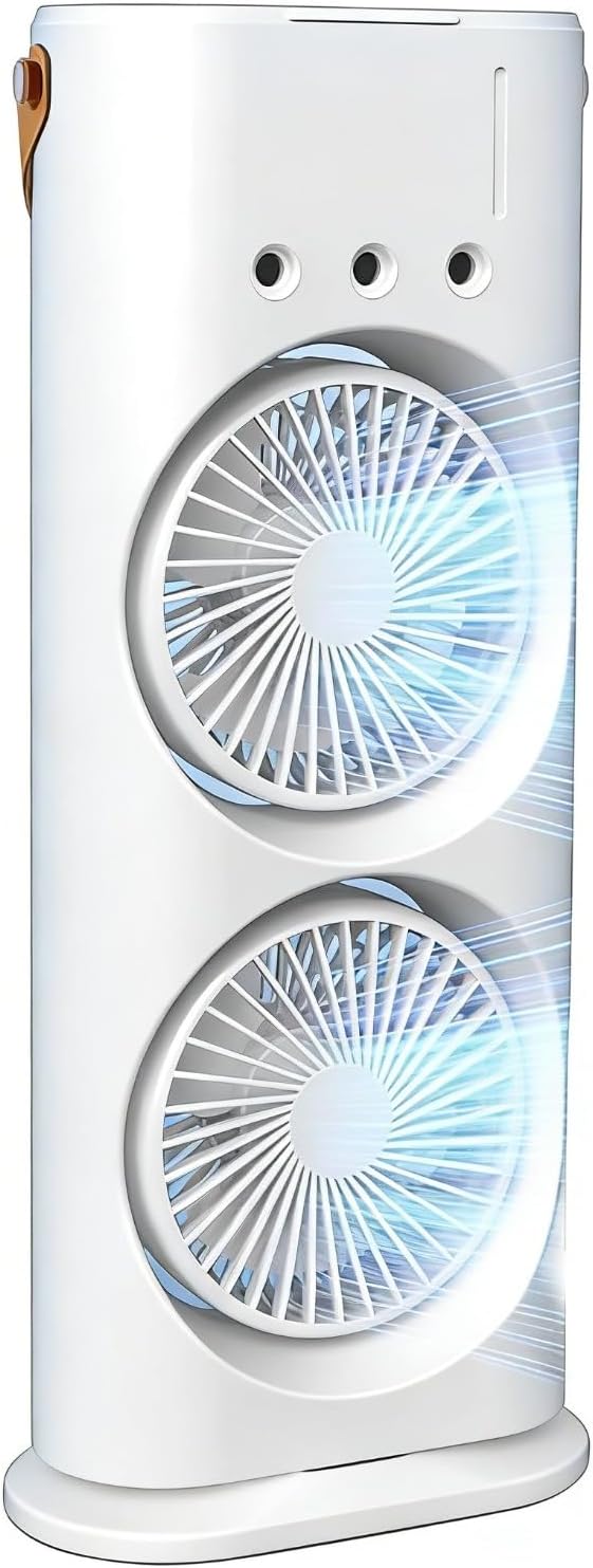 ragbare Klimaanlage Fan, 4 in 1 Personal Mini Cooling Fan mit Wassernebel Spray, 3 Geschwindigkeiten