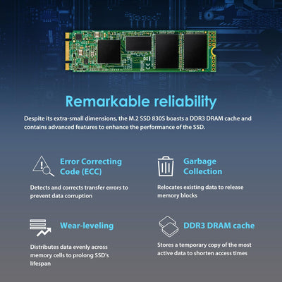 Transcend 2TB SATA III 6GB/S MTS830S 80 mm m.2 SSD 830S SSD TS2TMTS830S 2TB 80 mm, 2TB 80 mm