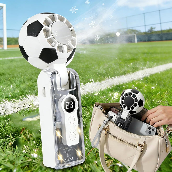 Handventilator, Tragbarer Mini Ventilator mit Wassernebel, USB Aufladbarer Mini Lüfter Elektrischer