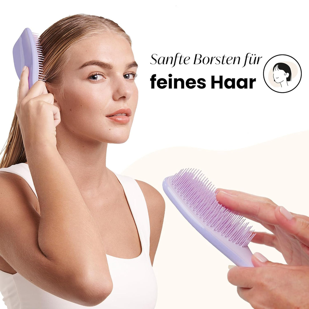 Tangle Teezer Ultimate Detangler Haarbürste für Coloriertes, Feines & Dünnes Haar – Sanfte Zweistufi