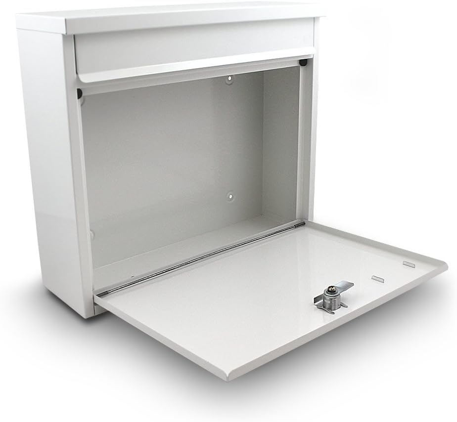 Bituxx Briefkasten Postkasten Mailbox Letterbox Wandbriefkasten Postbox Weiss