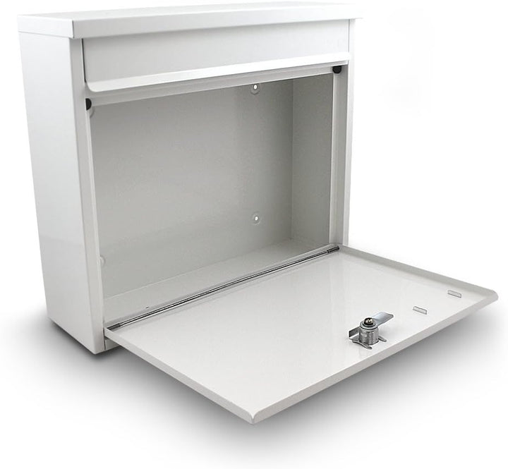 Bituxx Briefkasten Postkasten Mailbox Letterbox Wandbriefkasten Postbox Weiss