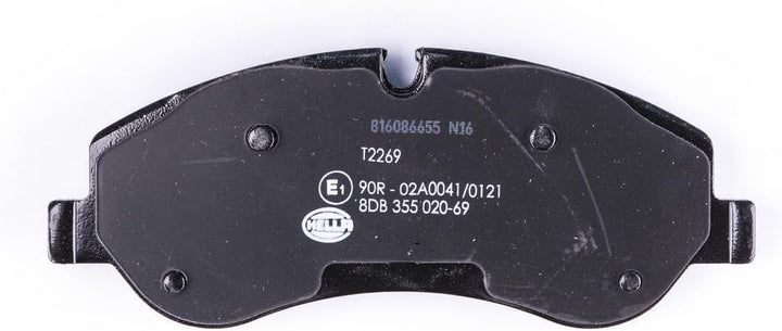 HELLA PAGID 8DB 355 020-691 Bremsbelagsatz - T2269 - Dicke/Stärke: 17mm - Bremssystem: TRW - inkl. V