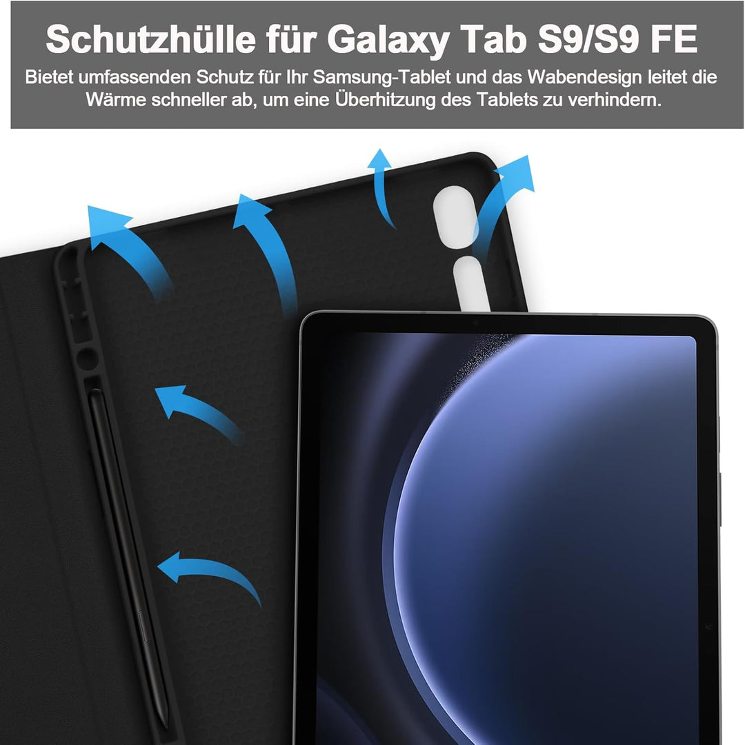 Bettdow für Samsung Galaxy Tab S10 Lite/ S10 FE 10,9" 2025 Tastatur Hülle, QWERTZ Layout Abnehmbarer