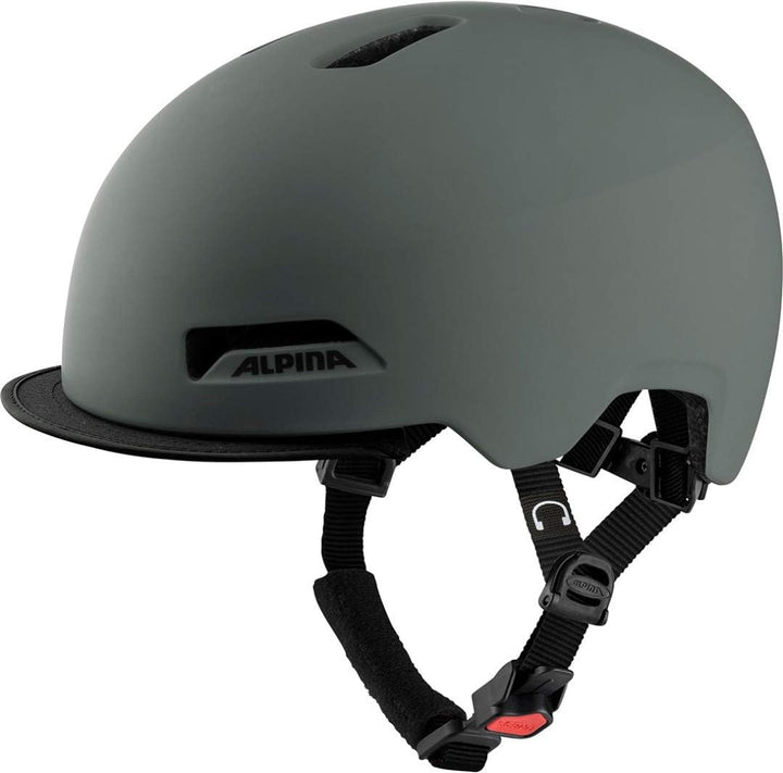 ALPINA BROOKLYN - Beleuchteter, Robuster und Komfortabler Urban Fahrradhelm Mit LED-Licht Für Erwach