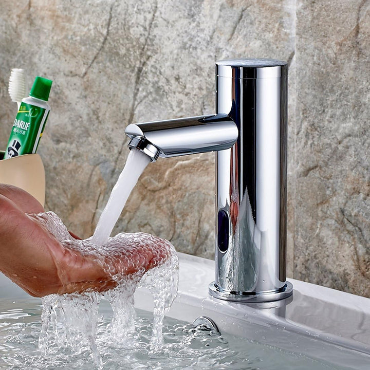 Aimadi Infrarot Sensor Wasserhahn Automatisch Induktion Badarmatur Wassersparen Waschtisharmatur Han