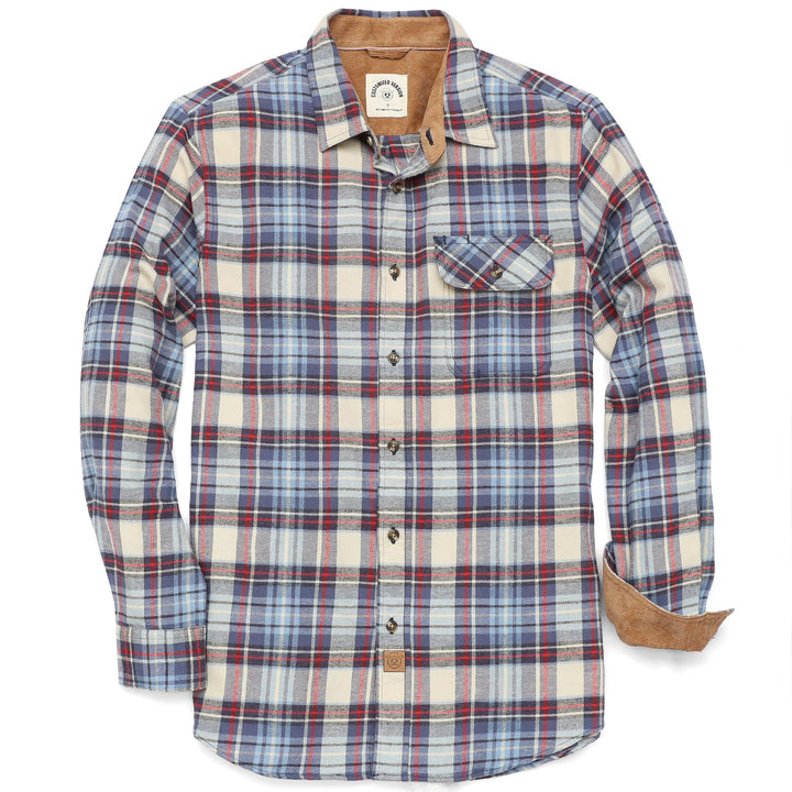 Dubinik® Flanellhemd Herren Kariert Flanellhemden Langarm Casual Button Down Freizeithemd Mit Brustt