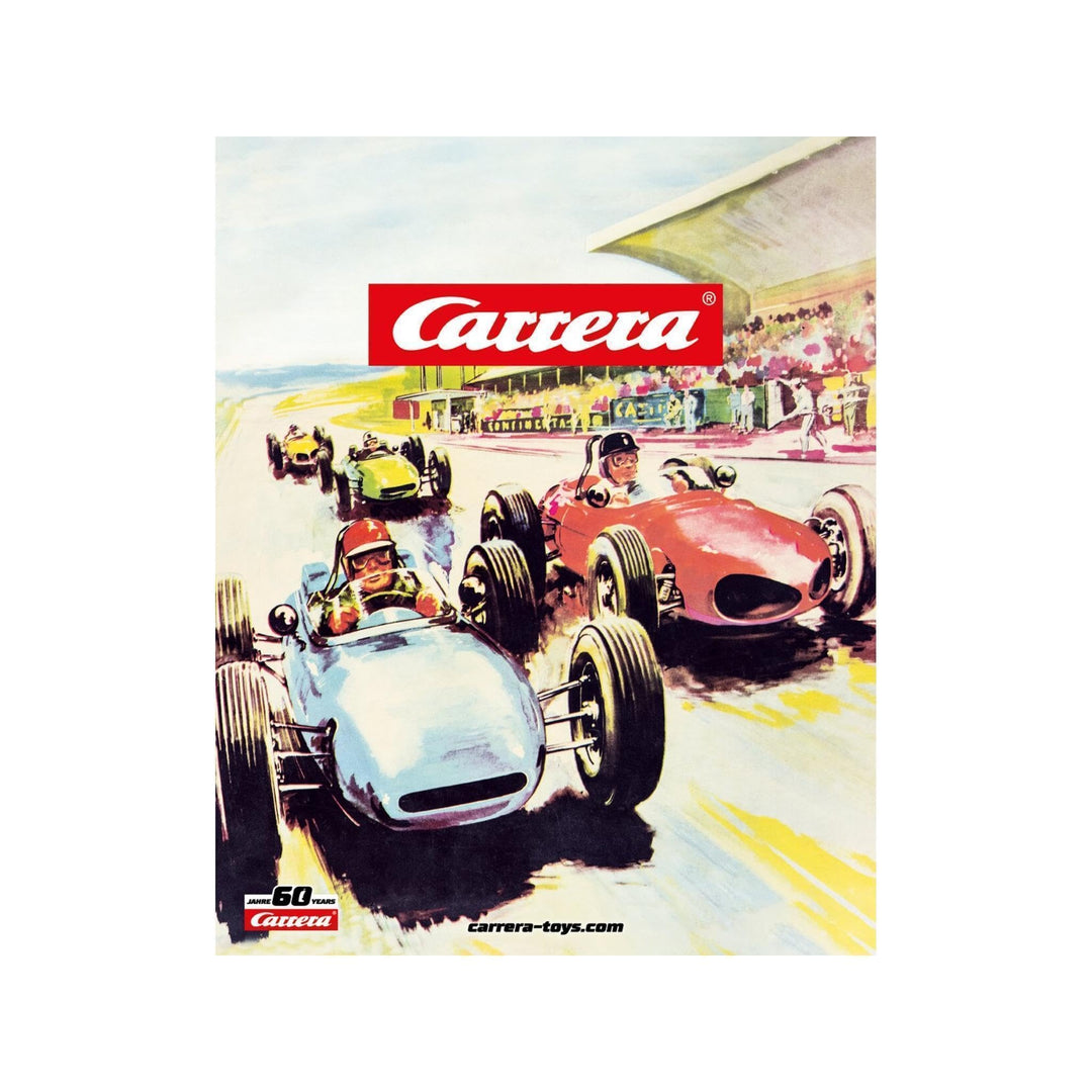 Carrera 21136 Blechtafel 1 "60 Jahre Carrera" 30 x 50 cm