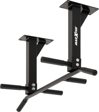 MAXXIVA Klimmzugstange für Deckenmontage schwarz für Workout Kraftübungen Bodybuilding Fitness-Train