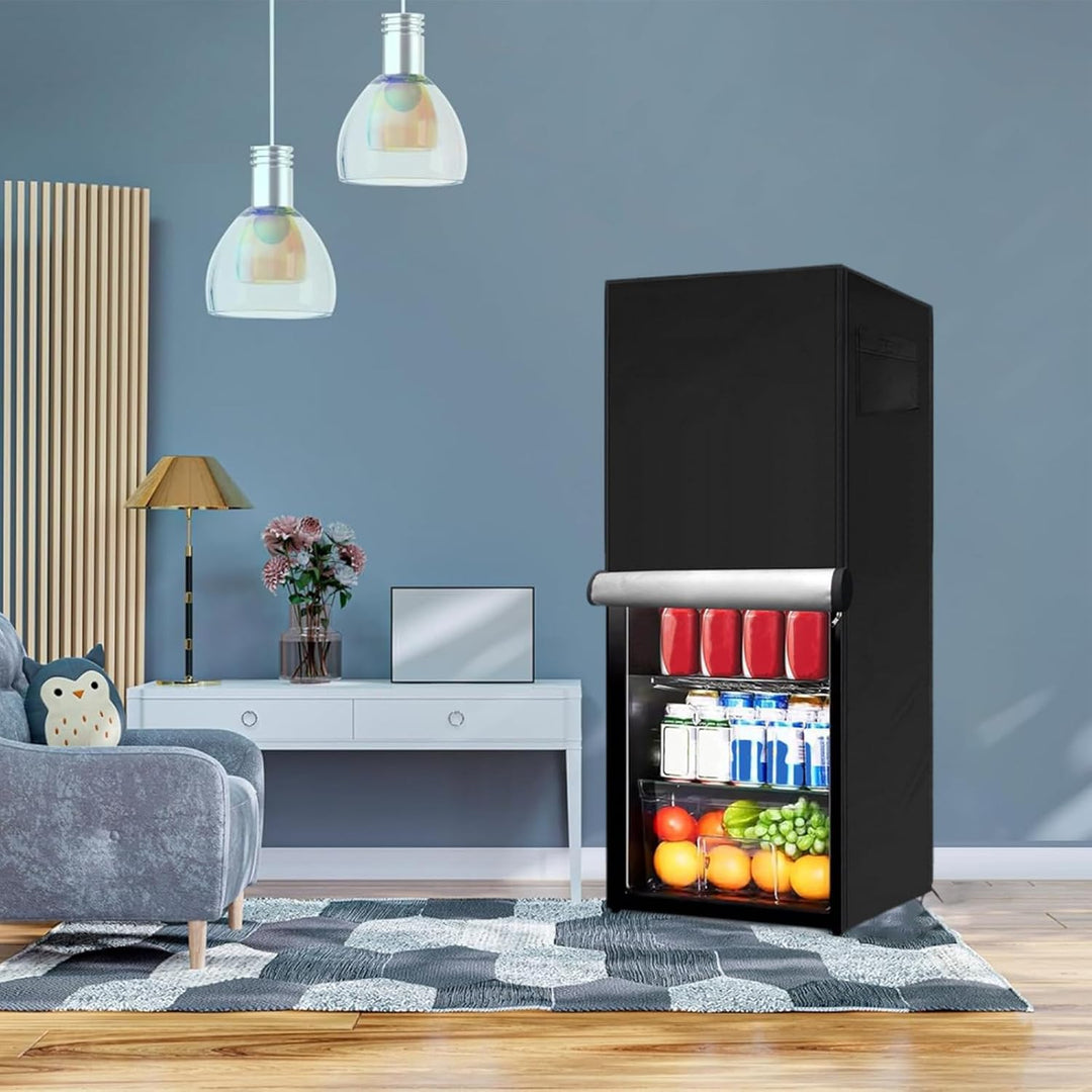 Upright Kühlschrank Abdeckung für Aussen, 210D Wasserdichter 100% Schutz, Outdoor Gefrierschrank Abd