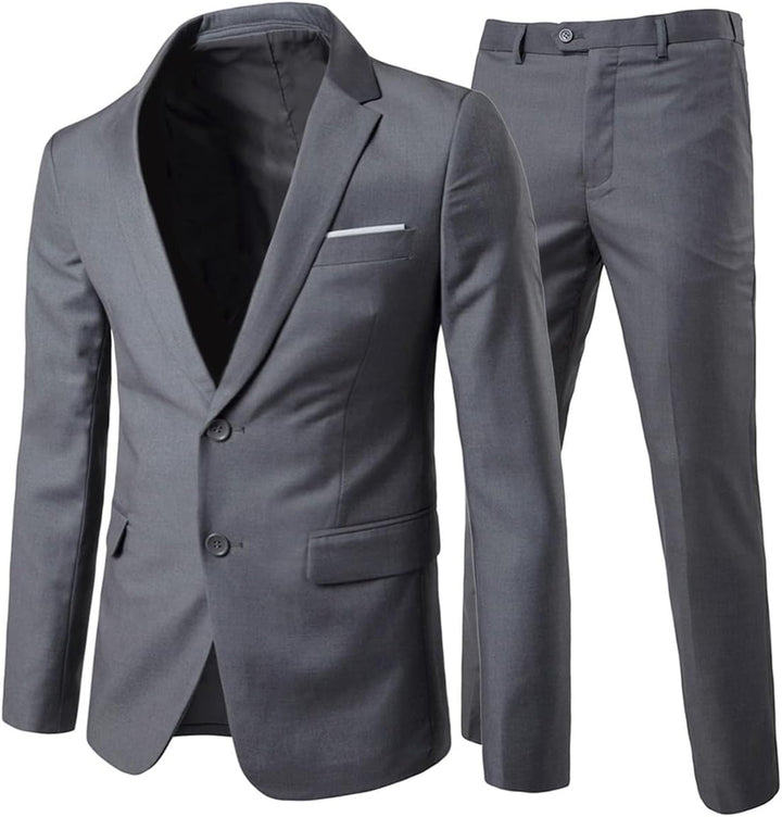 Allthemen Anzug Herren Anzug 2 Teilig Slim Fit Herrenanzug Hochzeit Anzüge Herren Modern Sakko für B