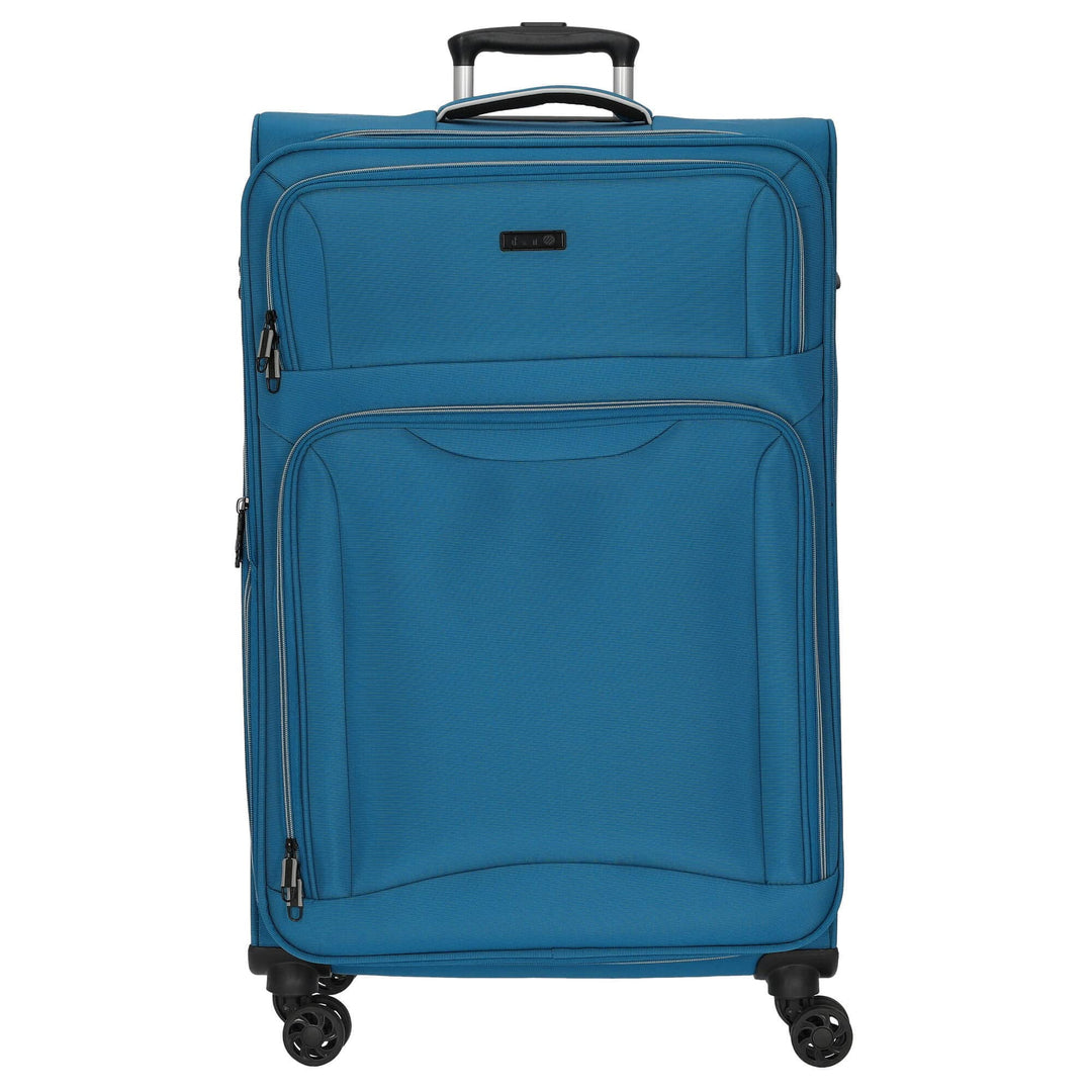 D&N Travel Line 9204-4-Rollen-Trolley L 76 cm blau