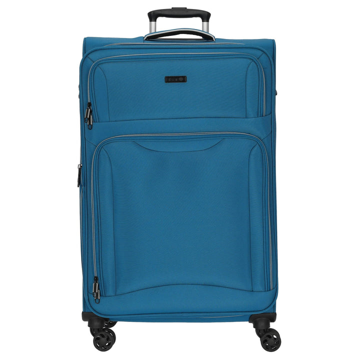 D&N Travel Line 9204-4-Rollen-Trolley L 76 cm blau