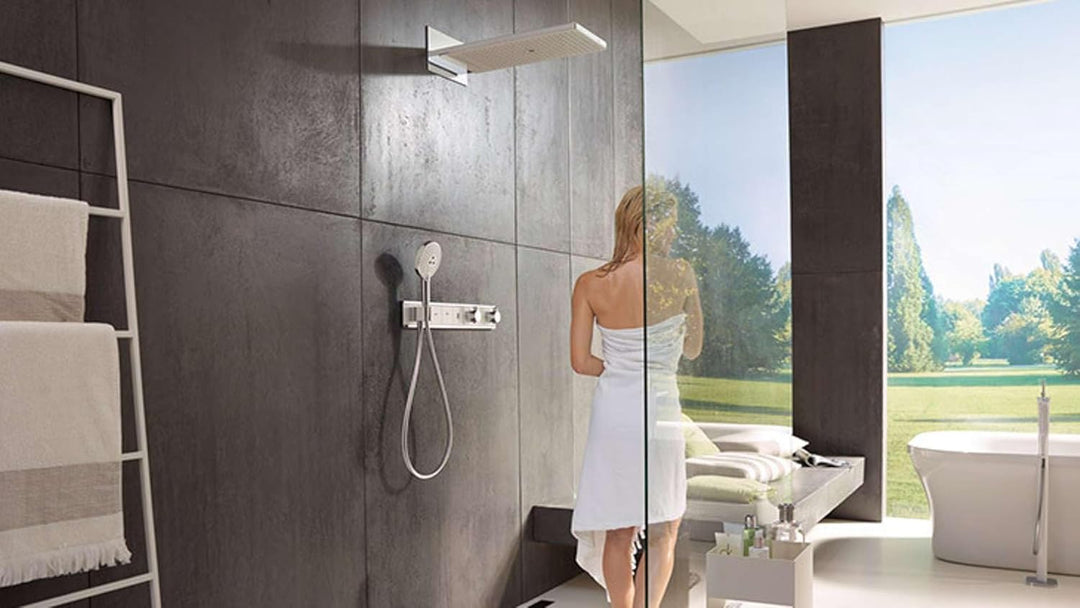 Hansgrohe Thermostat Unterputz rainSelect Fertigset 3 Verbraucher Chrom, 15356000