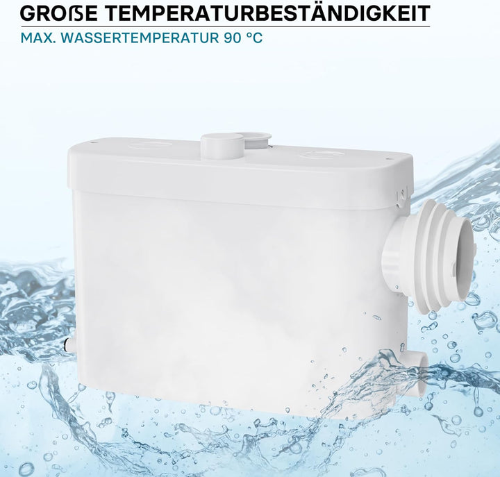 XPOtool 3/1 Kleinhebeanlage mit seitlichem Anschluss, Hebeanlage 450 W mit Häcksler, Abwasserhebeanl