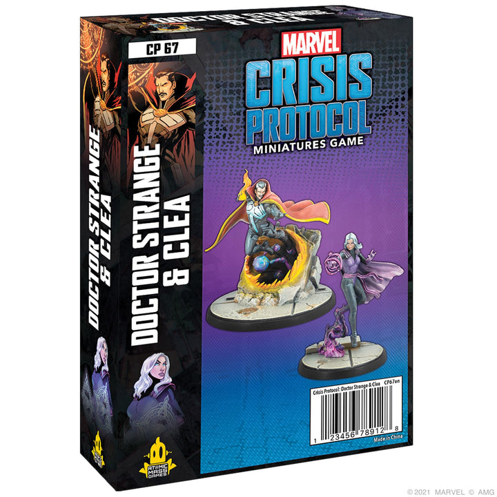 Atomic Mass Games , Doctor Strange & Clea, Miniatures Game, Ages 14+, 2 Players, 45 Minutes Playing