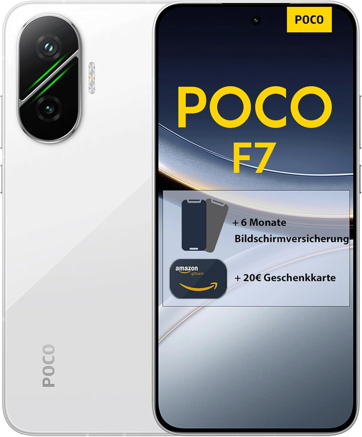 Xiaomi Poco F7 Smartphone, 12+512GB, Schwarz, Flaggschiff Snapdragon 8s Gen 4, 6500mAh Akku, 50MP So
