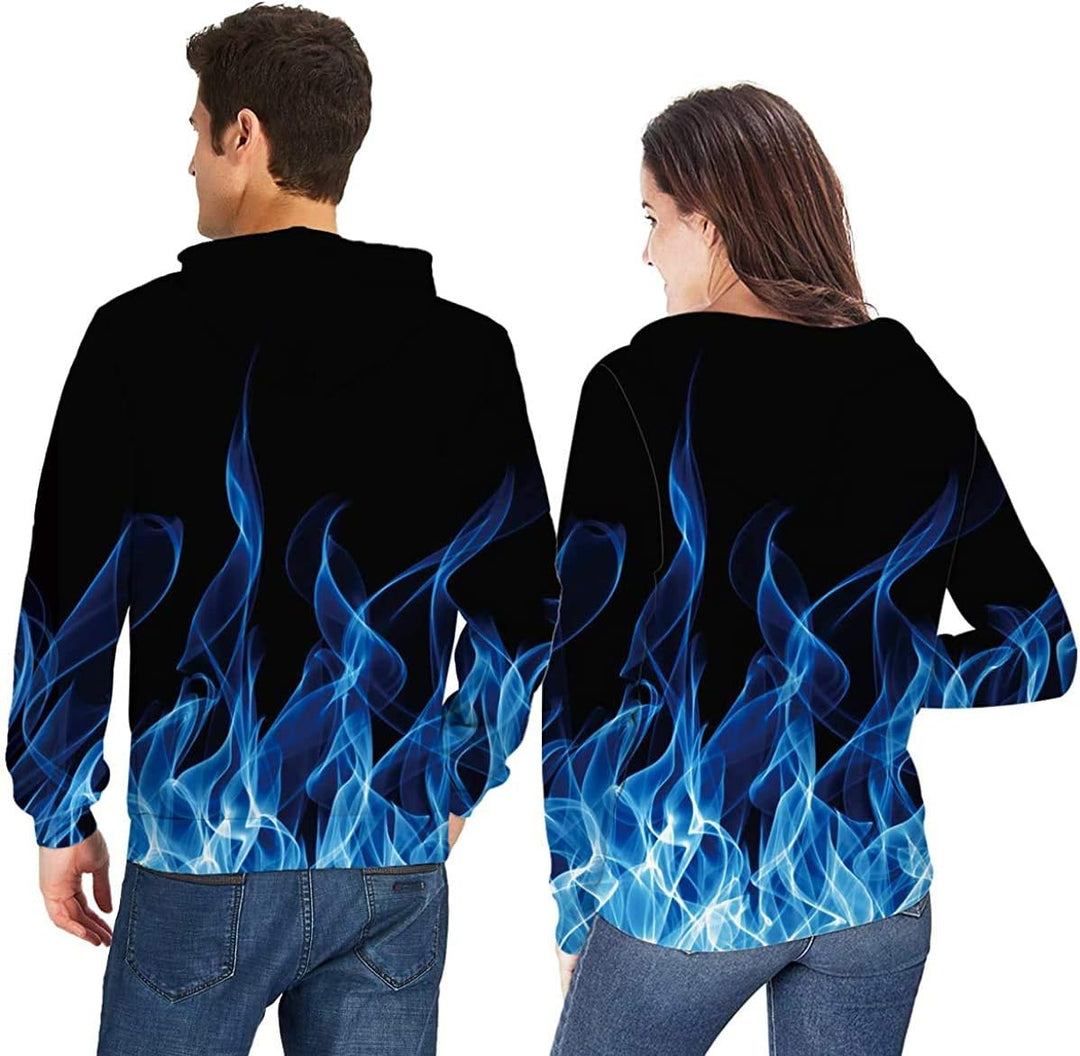 ALISISTER Unisex Hoodie Herren Damen 3D Druck Kapuzenpullover Langarm Hooded Pullover Sweatshirts mi