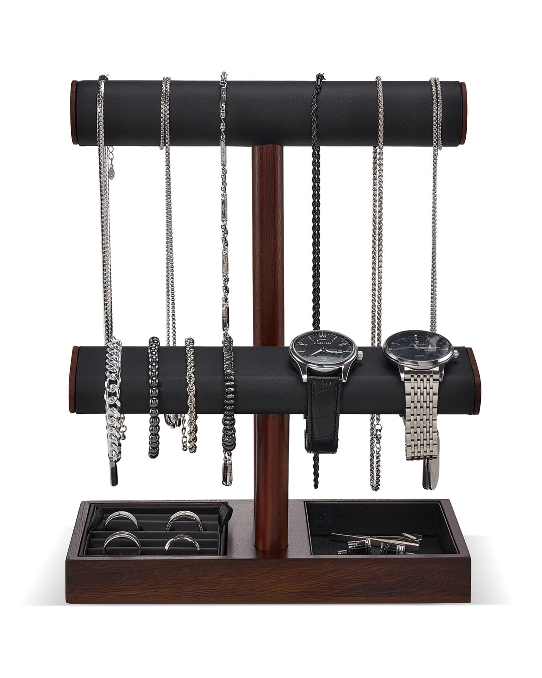 ProCase T-Form Uhrenhalter Armbandhalter für Männer, Armbandständer Uhrenständer Aufbewahrung Halske