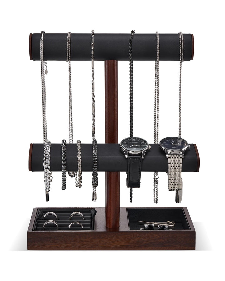 ProCase T-Form Uhrenhalter Armbandhalter für Männer, Armbandständer Uhrenständer Aufbewahrung Halske