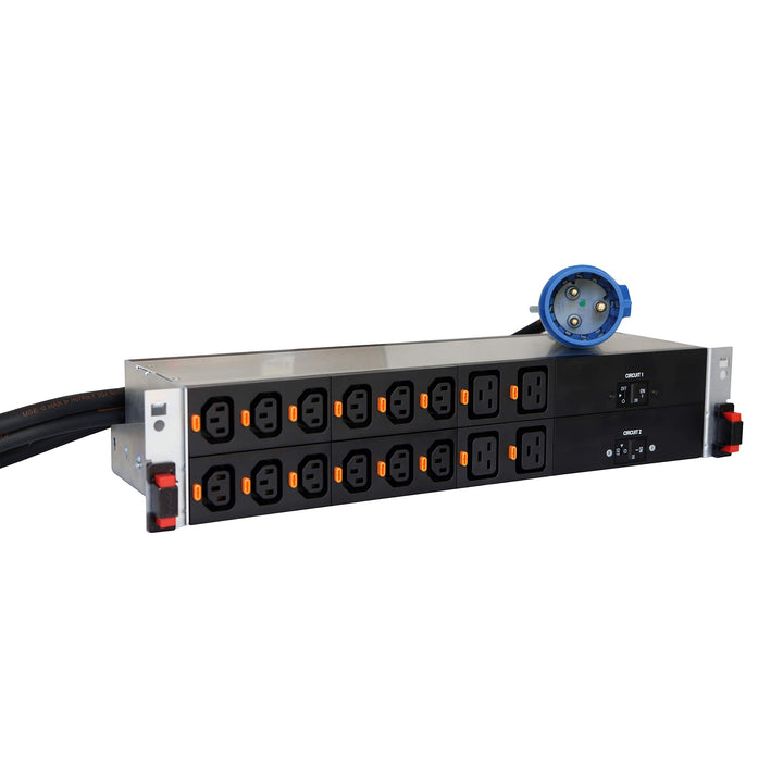 LEGRAND, smarte Rack-PDU metered 19’’ 2U, 32A-230V, IEC 320-Steckdosen: 12 x C13 und 4 x C19, 7,4 kV