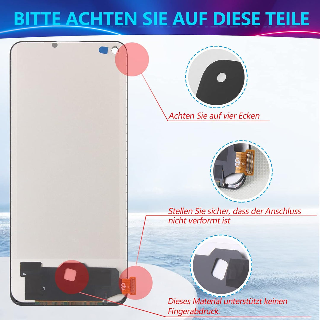 RongZy Ersatz Display Kompatibel für Realme 8 Pro RMX3081/Realme 8 （4G） RMX3085 Touchscreen Bildschi