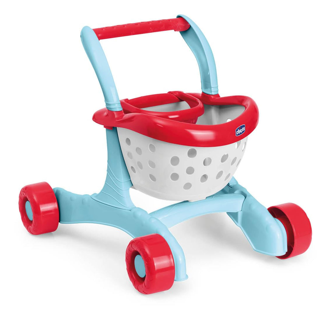 Chicco Lauflernwagen 2in1, Robust mit Rädern, Erste Schritte für Kinder, Rollenspiel Einkauf und For