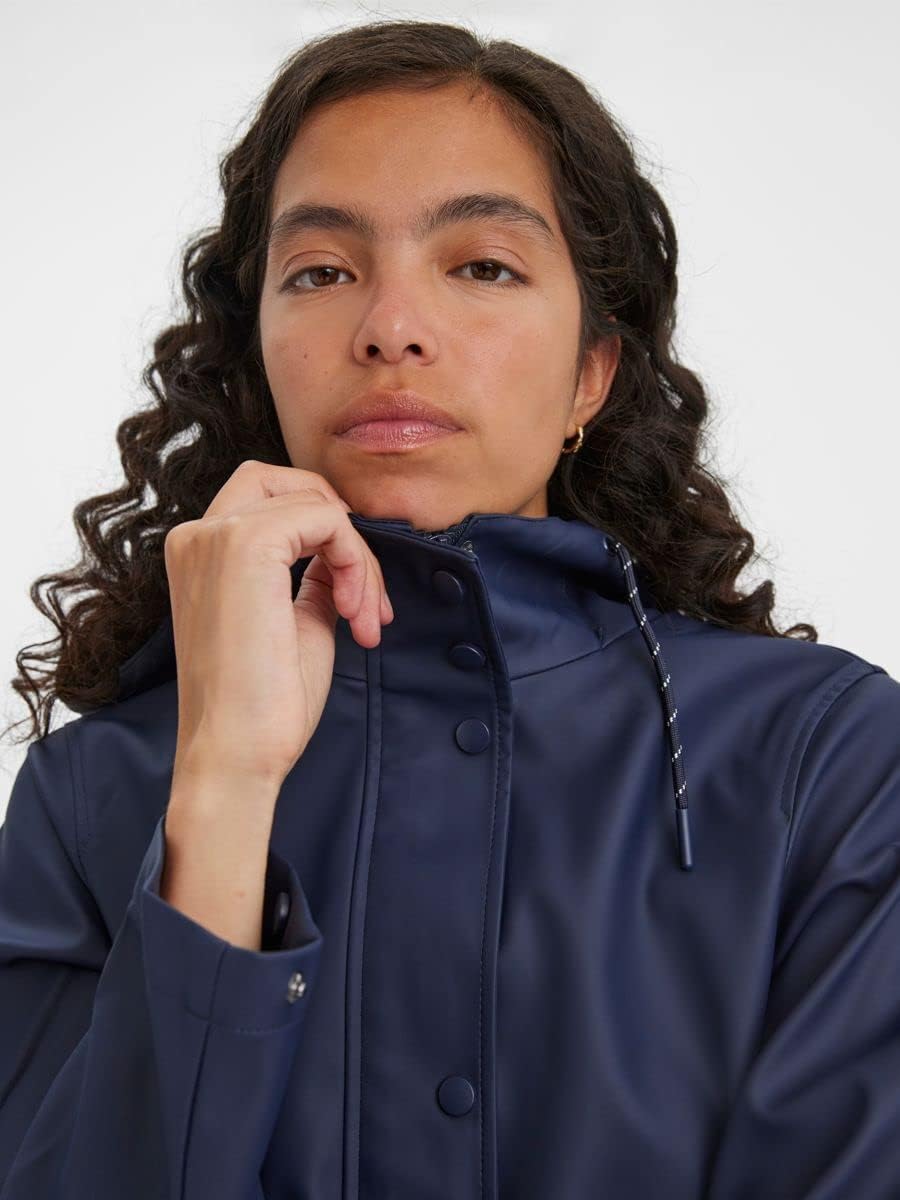VERO MODA Damen Vmmalou Coated Jacket Noos Petite Jacke XXS/P Navy Blazer, XXS/P Navy Blazer