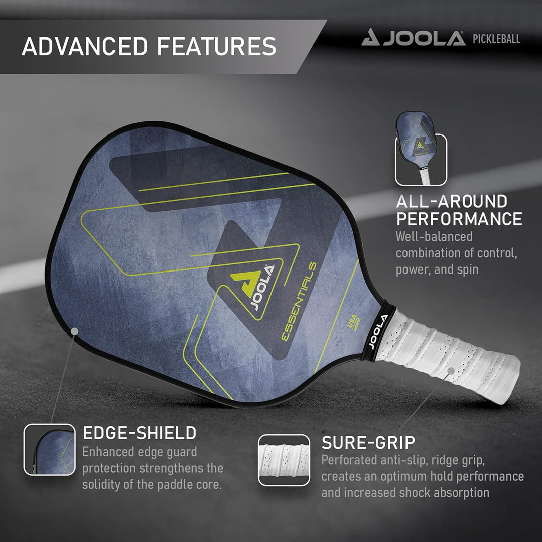 JOOLA Pickleball Essentials Paddle Schläger mit Fiberglas-Oberfläche, Polymer-Kern und USAPA-Zertifi