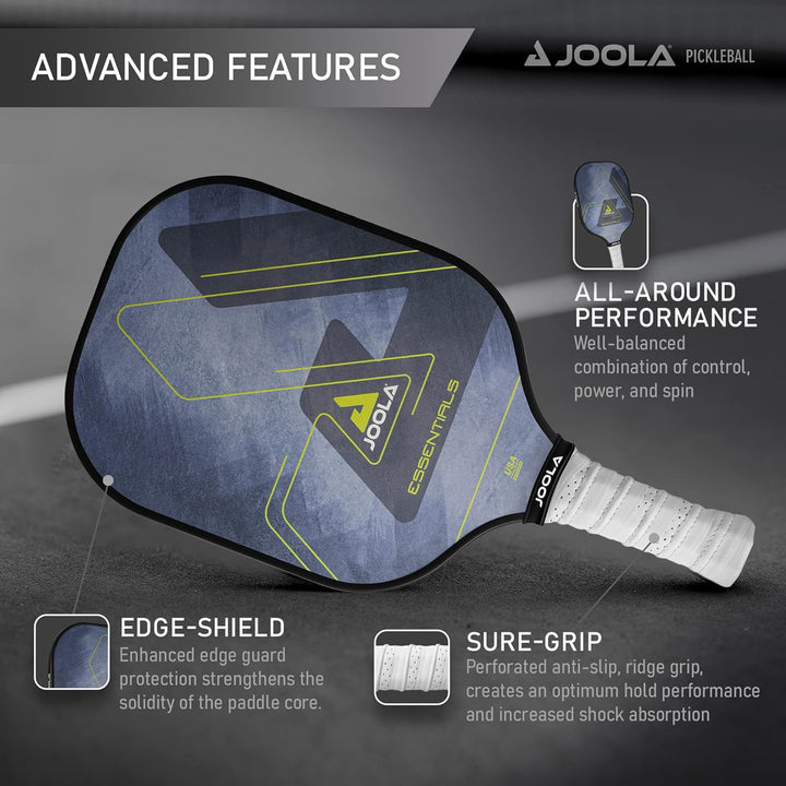 JOOLA Pickleball Essentials Paddle Schläger mit Fiberglas-Oberfläche, Polymer-Kern und USAPA-Zertifi
