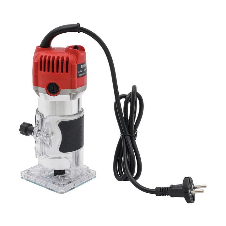 Holzfräse Oberfräse, 800W Elektrischer Oberfräse 1/4" Kantenfräse Einhandfräse Profi Holzfräse Handf