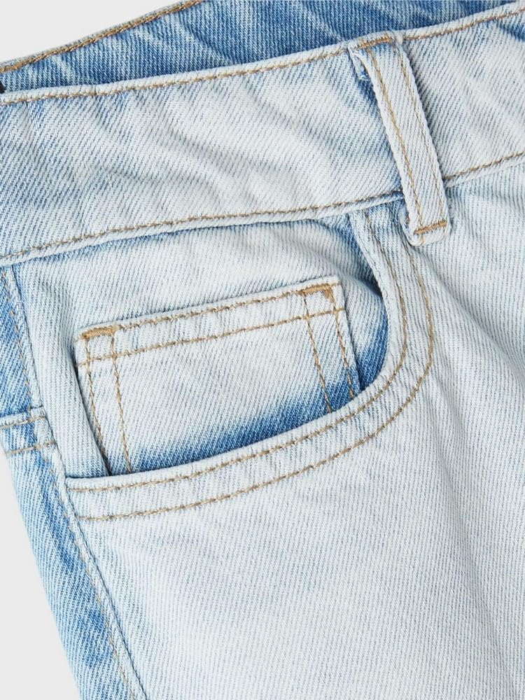 NAME IT Mädchen Nlffrontizza DNM Hw Straight Pant Hose 152 Light Blue Denim, 152 Light Blue Denim