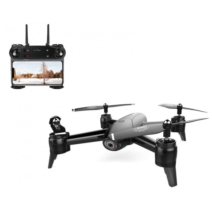LUXWALLET SG-ProX 4K WiFi Drohne mit Kamera und Tragetasche, 10km/h-100 Meter Entfernung, Schwarz