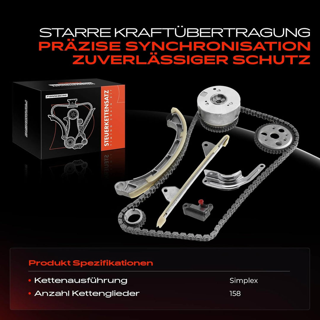 Frankberg Steuerkettensatz Kompatibel mit Copen Extol Bus Materia S-i-r-i-o-n T-e-r-i-o-s YRV Yaris