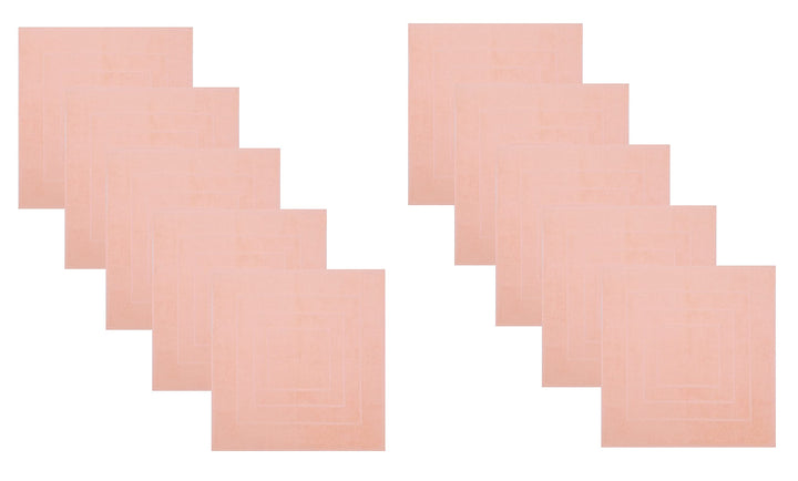 Betz 10 Stück Badvorleger Palermo 100% Baumwolle Badematte Badteppich Duschvorlage Grösse 60x60 cm Q