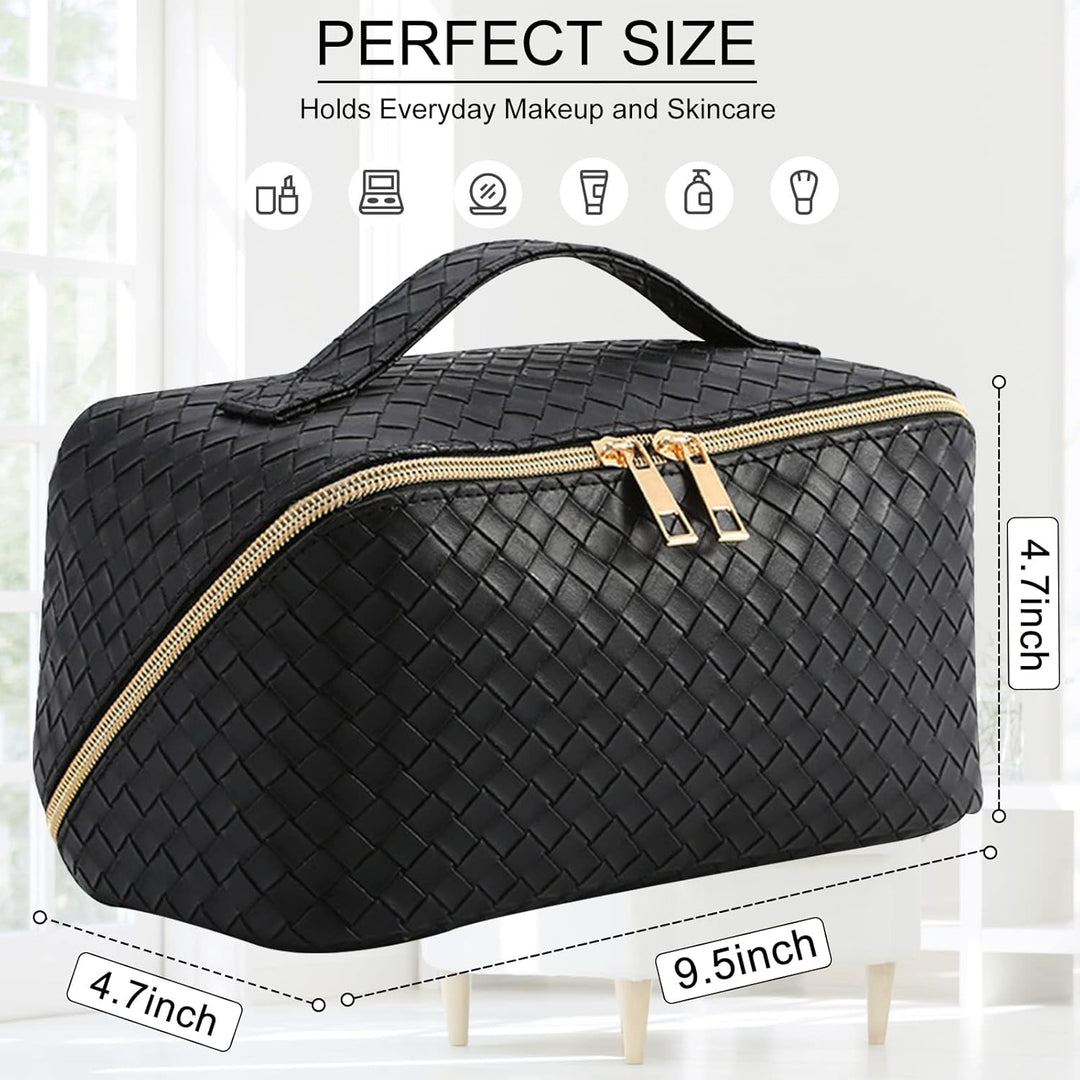 Reise Kosmetiktasche Damen mit Grossem,Tragbare Reise Make Up Tasche,Wasserdichter Schminktasche kul