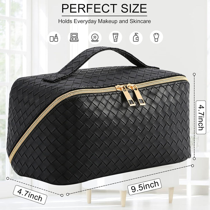 Reise Kosmetiktasche Damen mit Grossem,Tragbare Reise Make Up Tasche,Wasserdichter Schminktasche kul