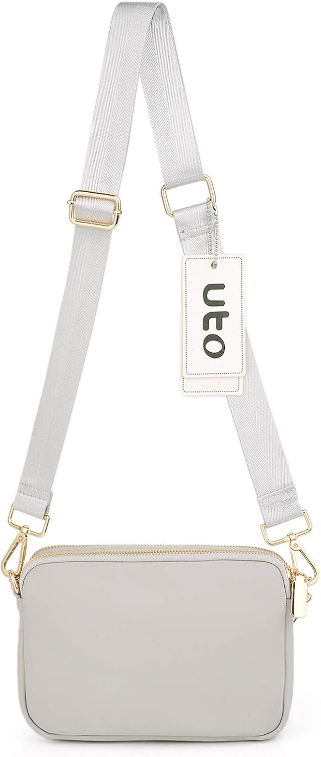 Umhängetasche Damen 3 in 1 Crossbody Bag Damen Breiter Gurt mit Münzbeutel Handtasche mit Abnehmbare