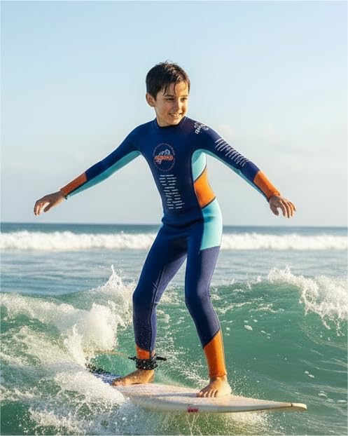 Gogokids Kinder Neoprenanzüge Jungen Thermische Badeanzüge, 2.5mm Neopren Taucheranzug Rash Guard Ei