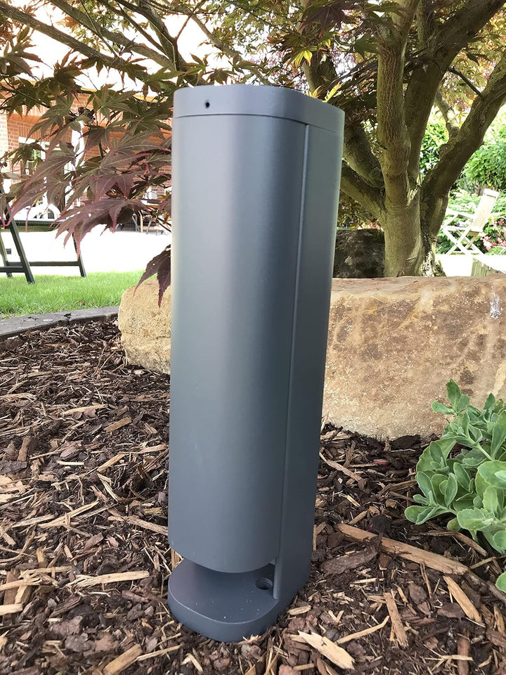 Bold 19486 Volo smarte Garten Steckdose aussen (Steckdosen-Säule) Anthrazit (2X Schuko | Smart Home
