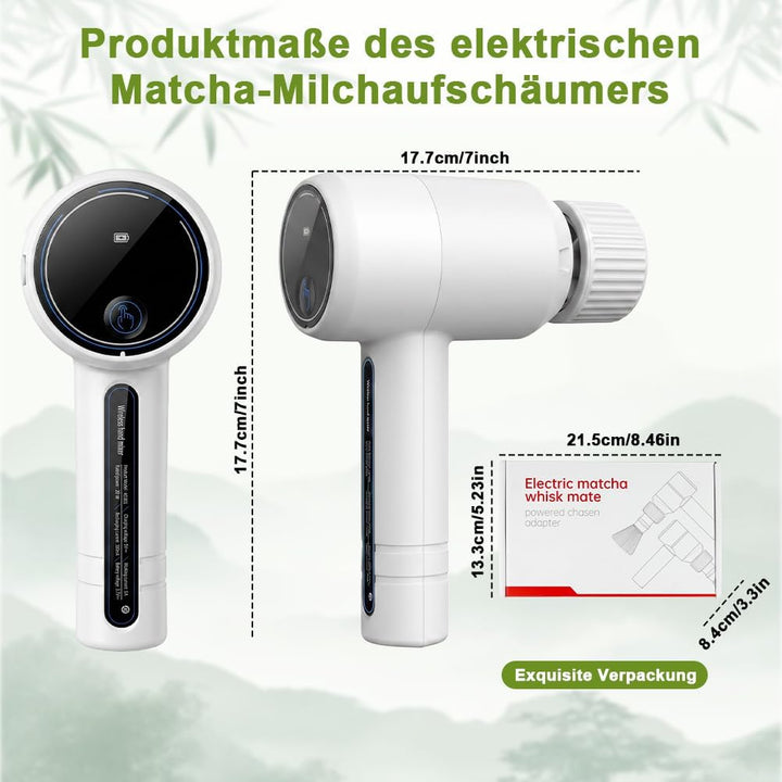 Matcha Schneebesen Elektrisch, 3 Geschwindigkeiten, Elektrischer Matcha-Aufschäumer Küchenhelfer, wi