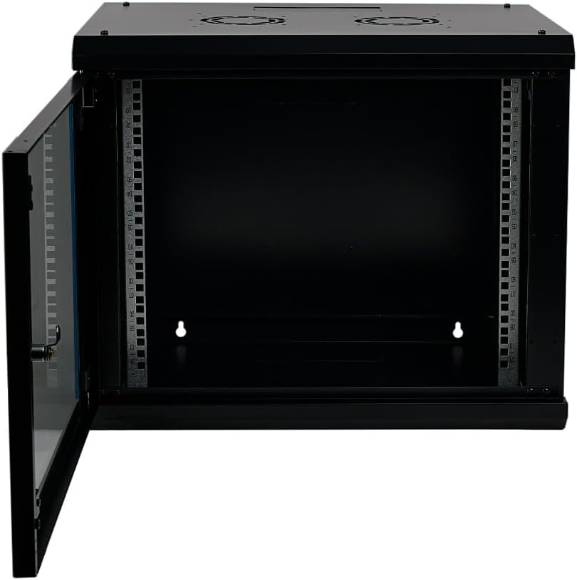Koscom Connect Netzwerkschrank 9 HE I Serverschrank 19 Zoll I Wandmontage 600 x 450 x 503 mm I voll